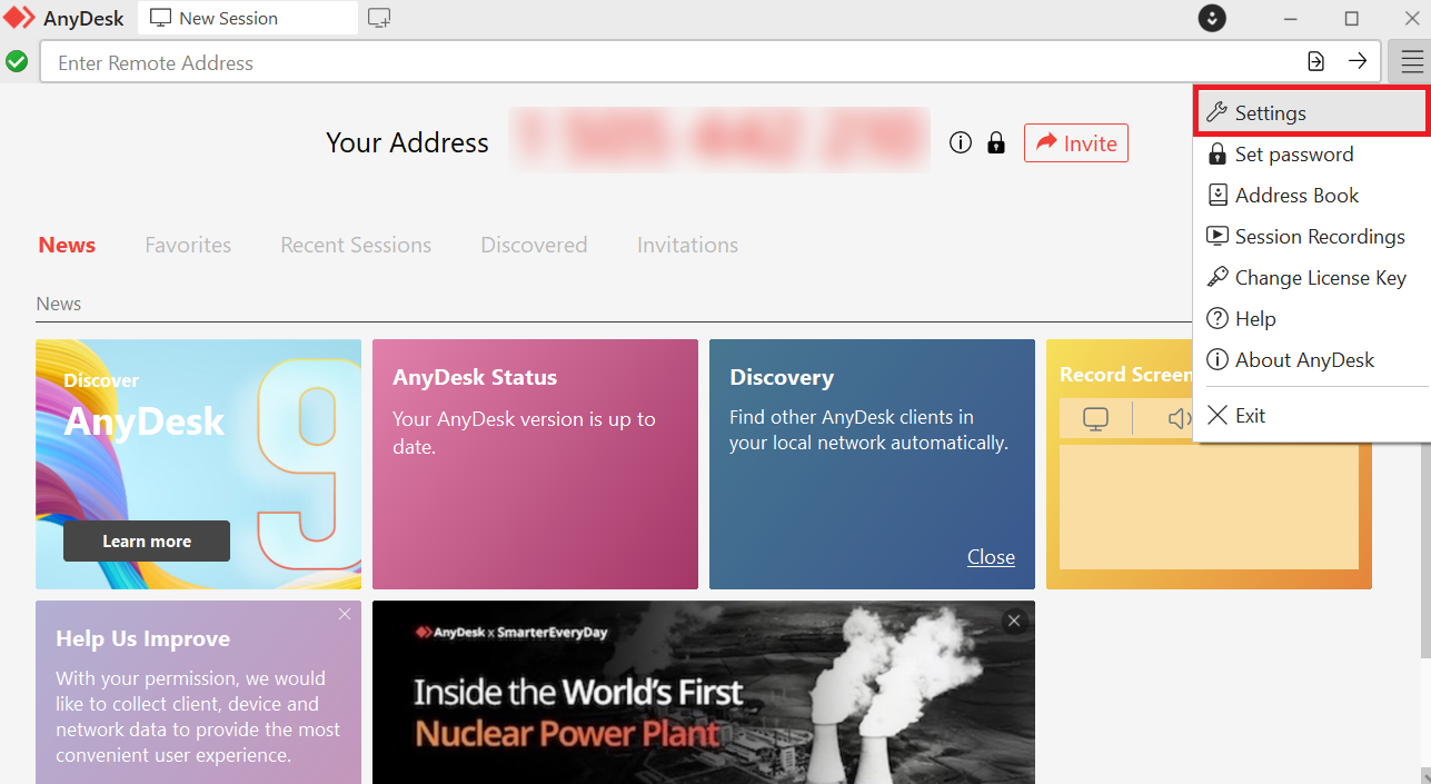 anydesk settings