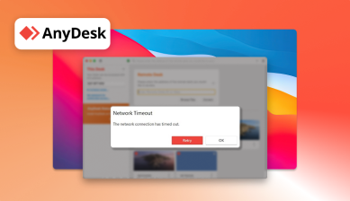 AnyDesk network timeout