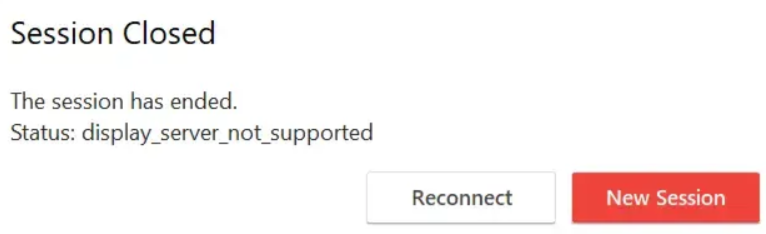 display server not supported error display server not supported error