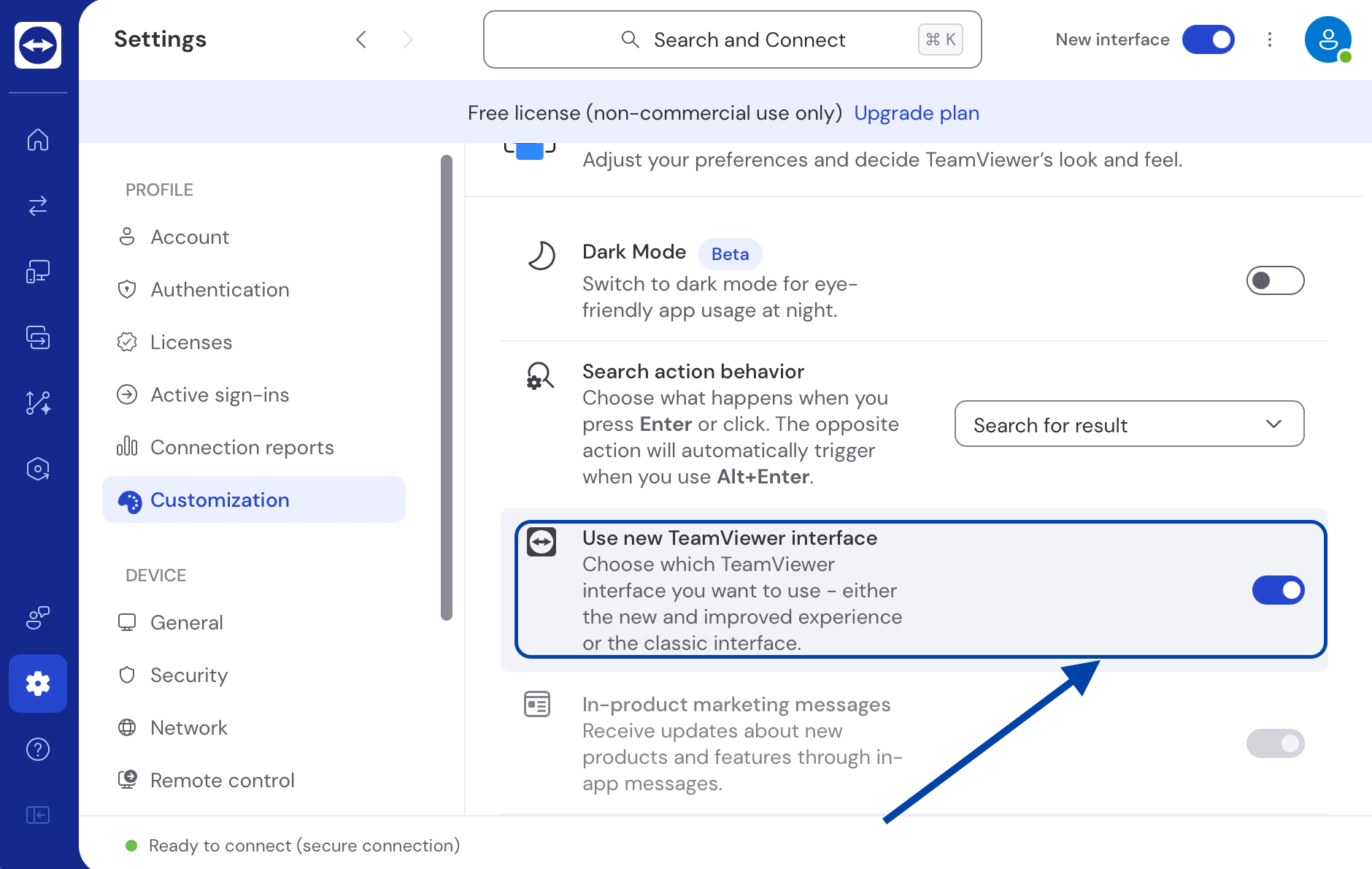 Use new TeamViewer interface Use new TeamViewer interface