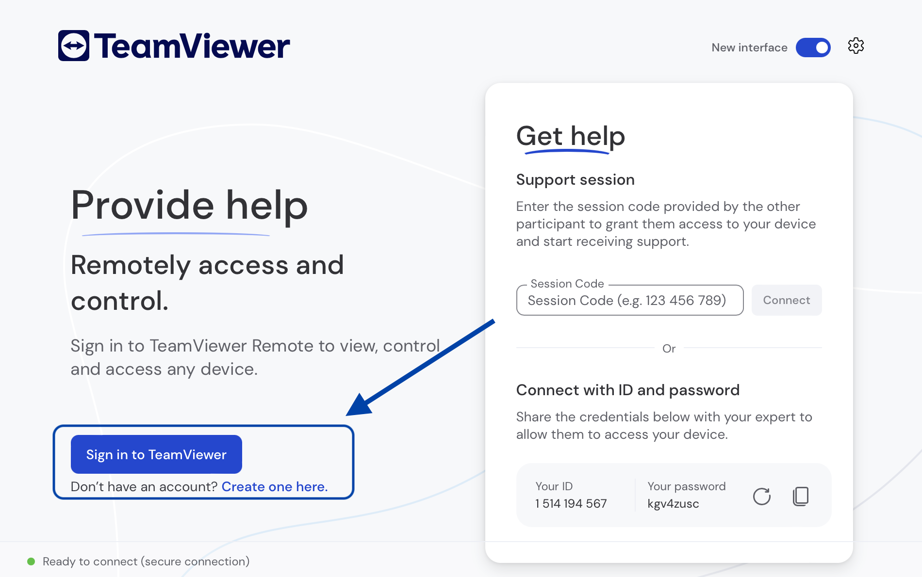 how to log into TeamViewer