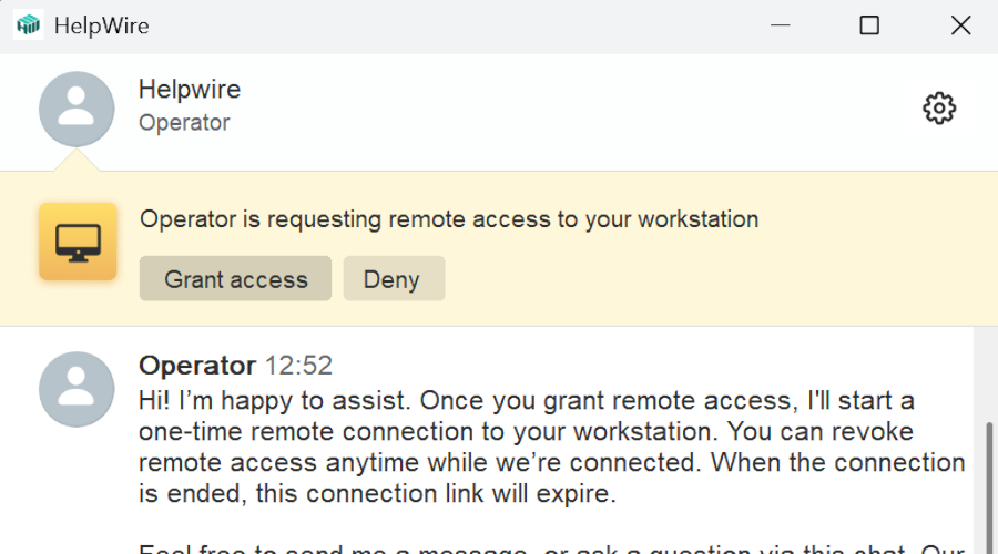 Grant access