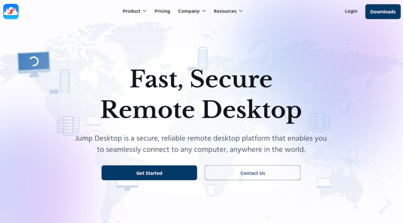 Jump Desktop's home page Jump Desktop's home page