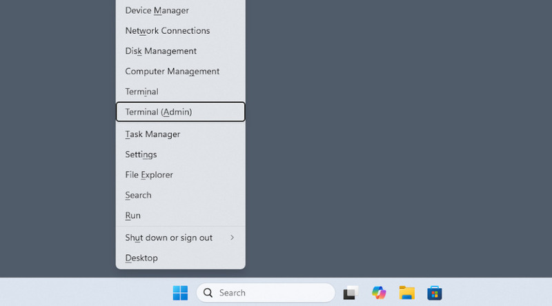 Opening PowerShell on Windows 11