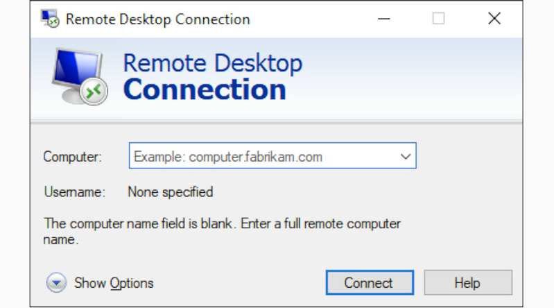 Remote Desktop Connection, the default Windows RDP client