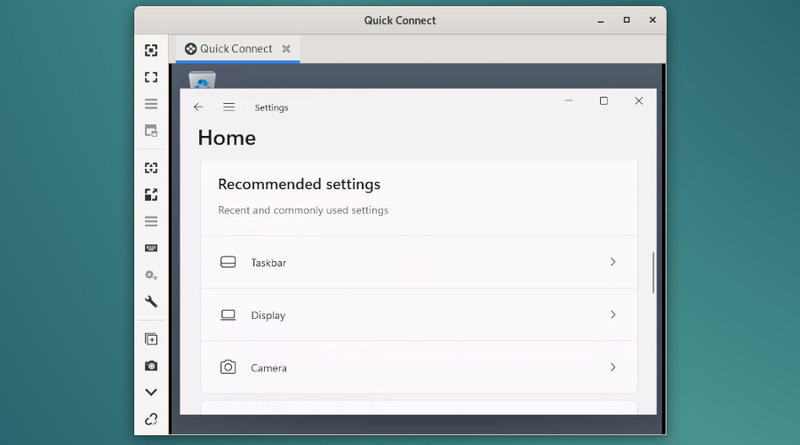 Uma sessão RDP do Windows no Remmina