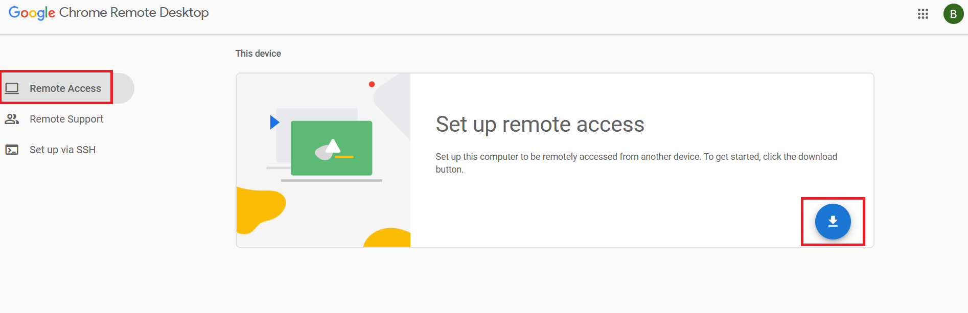 Download Chrome Remote Desktop