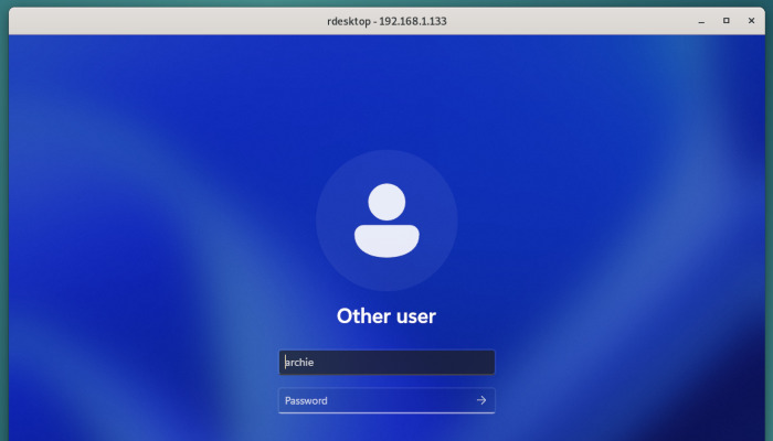Windows 11 log-in screen