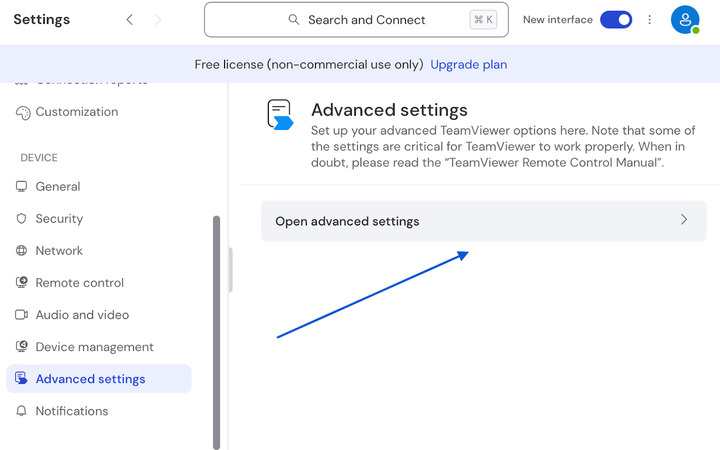 Enable Full Access on