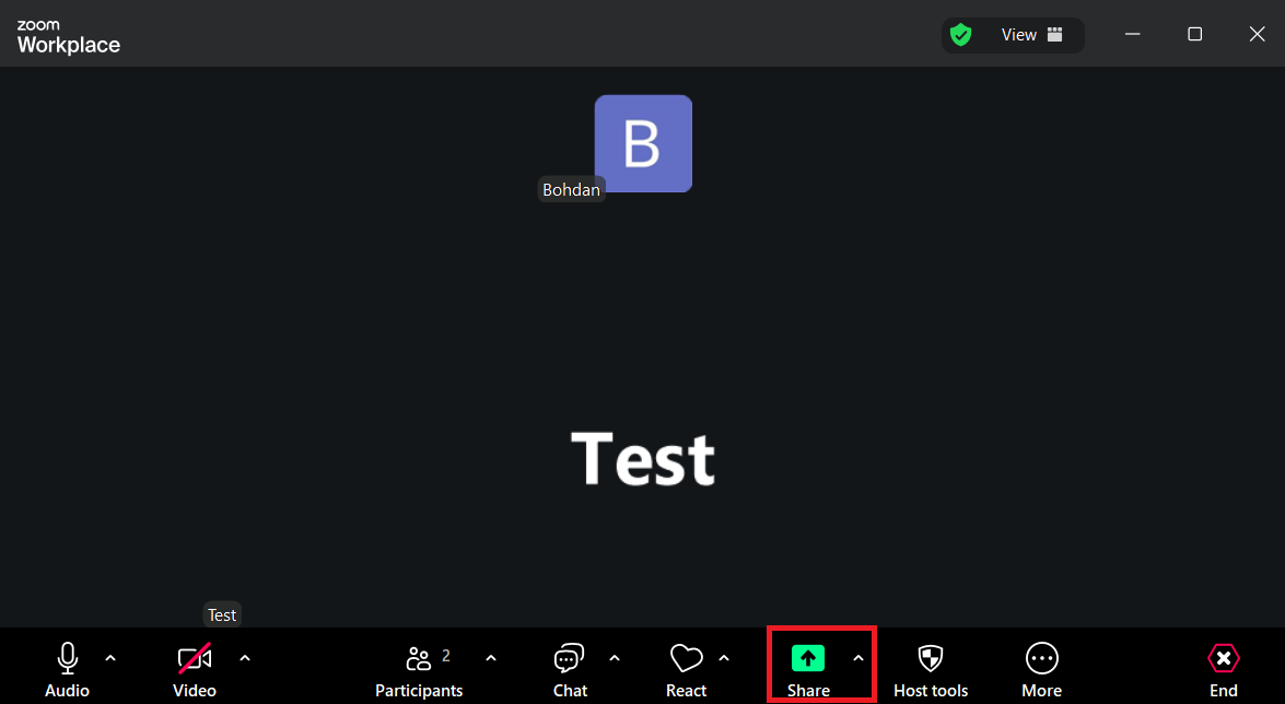 Screen Share Feature in Zoom Sharing screen in Zoom