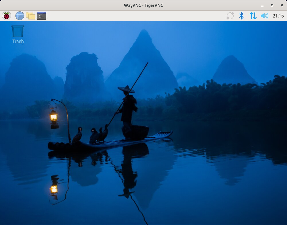 A Raspberry Pi desktop in TigerVNC