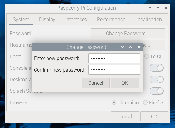 Setting a VNC password