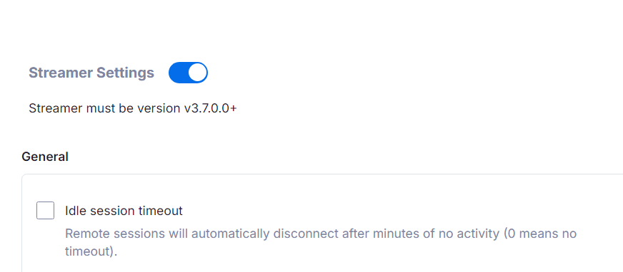 Enabling the Streamer Settings override
