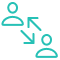 Icon representing direct point-to-point connection.