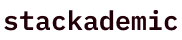 Stackademic