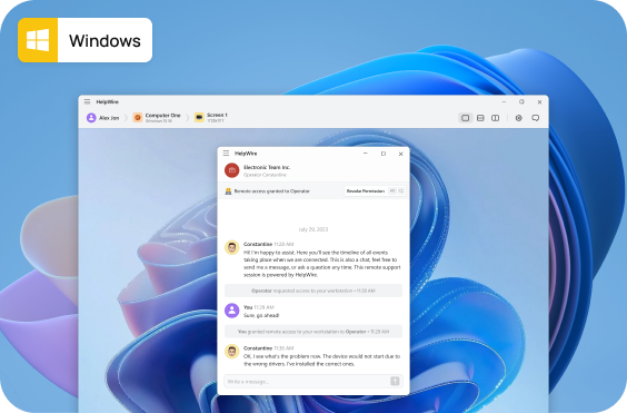 Support remote Windows computers with HelpWire