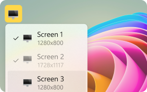 Multi-monitor support Remote support service with multi-monitor view
