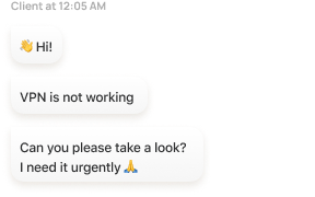 Real-time chat Built-in chat for remote tech support